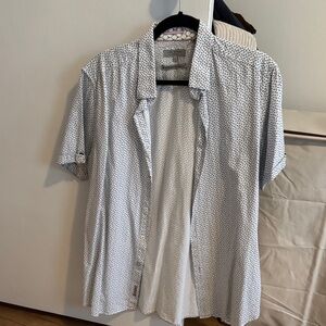 Ted Baker Men's White Patterned Shirt